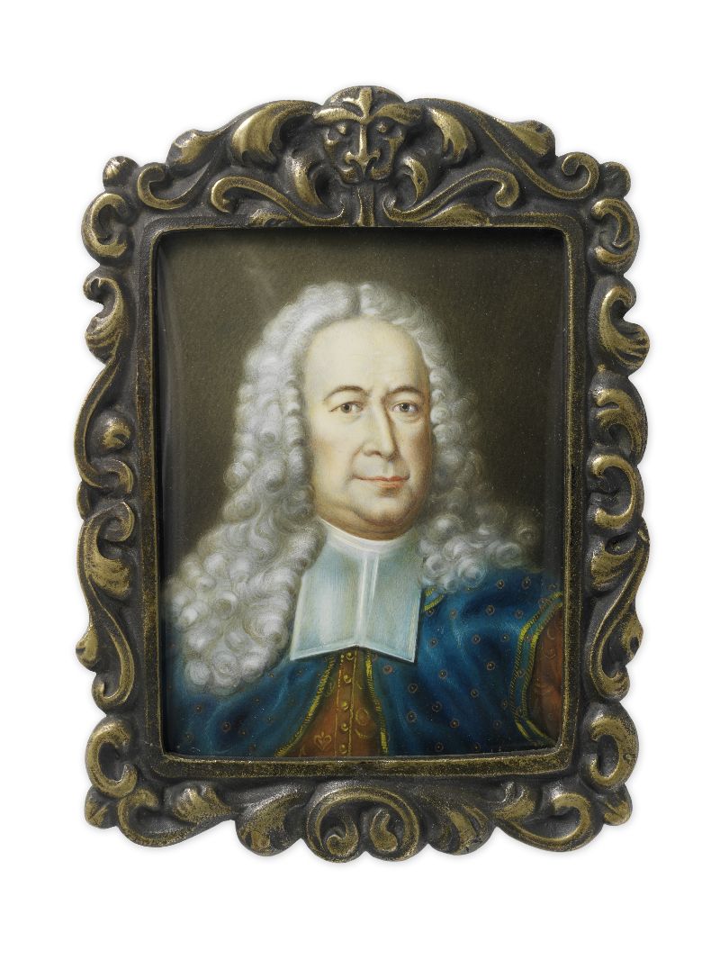 Miniatur, Dr. med. Johann Conrad Peyer (1653 – 1712)